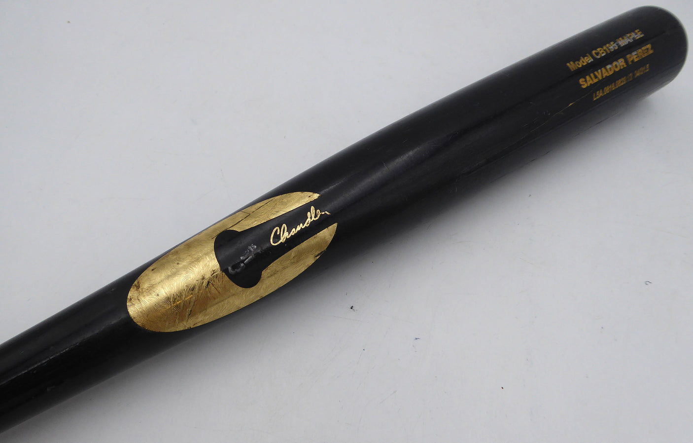 Salvador Perez Unsigned Game Used Bat Chandler Kansas City Royals SKU #253157