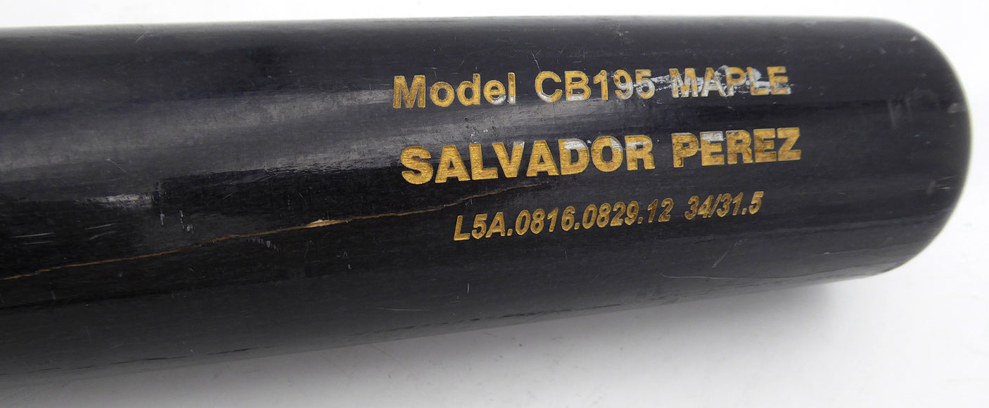 Salvador Perez Unsigned Game Used Bat Chandler Kansas City Royals SKU #253157