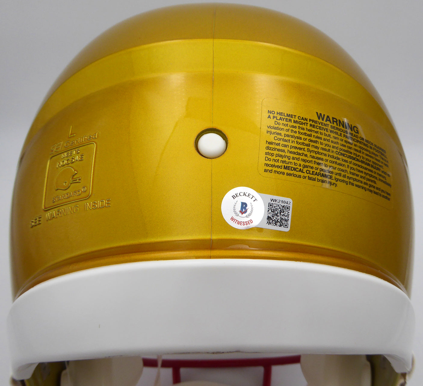 Clyde Edwards-Helaire Autographed Kansas City Chiefs Flash Gold Authentic Full Size Speed Helmet Beckett BAS QR #WK21042