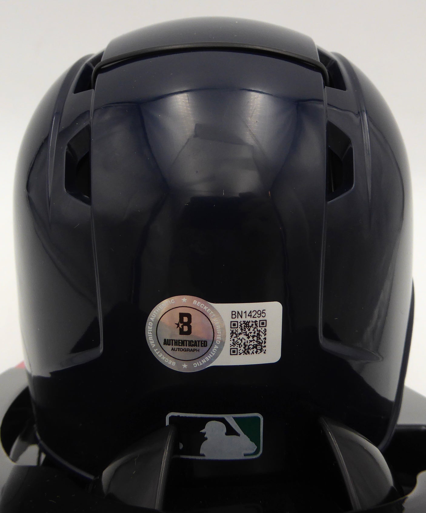 Julio Rodriguez Autographed Seattle Mariners Mini Helmet (Smudged) Beckett BAS QR #BN14295