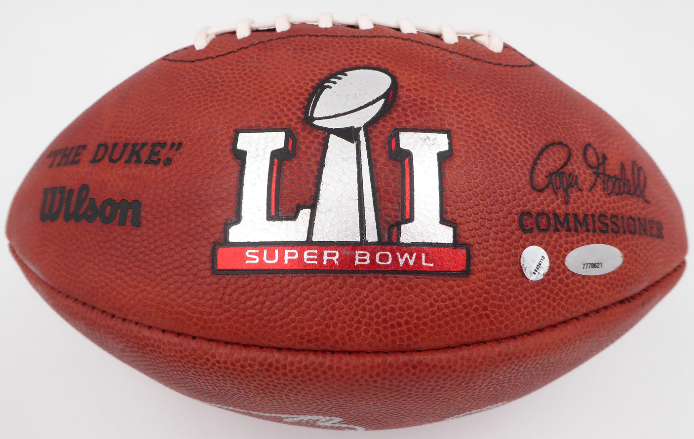 Tom Brady Autographed SB LI NFL Leather Football New England Patriots TriStar Holo #7778621