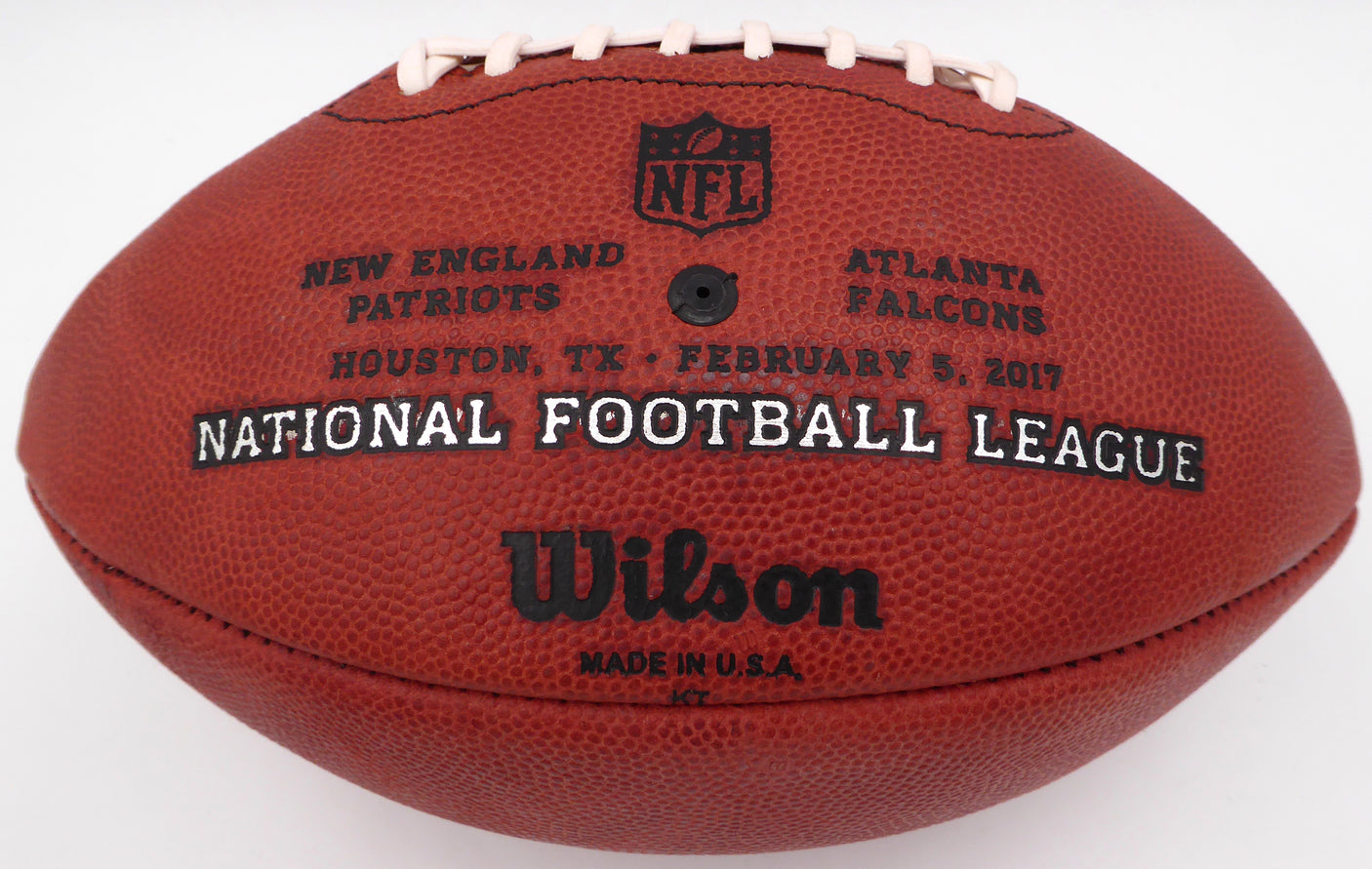 Tom Brady Autographed SB LI NFL Leather Football New England Patriots TriStar Holo #7778621