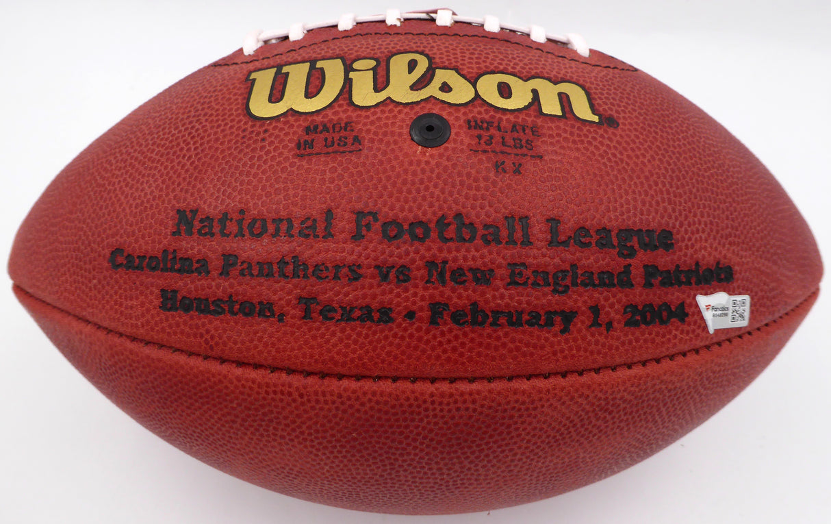 Tom Brady Autographed SB XXXVIII NFL Leather Football New England Patriots Fanatics Holo #B048290
