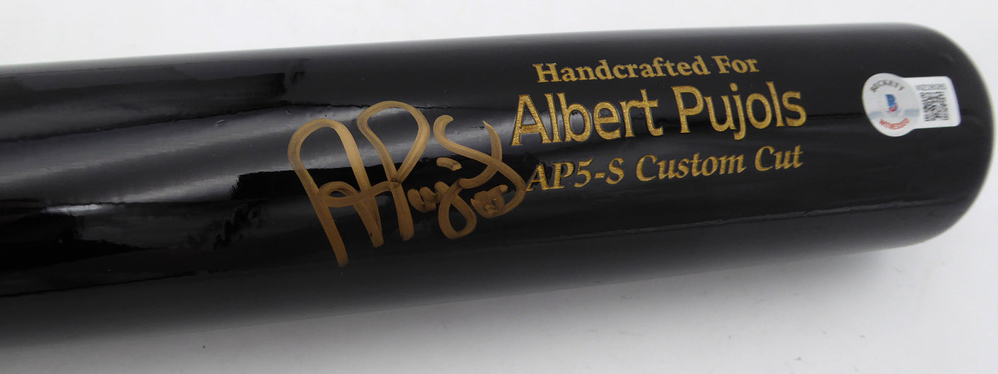 Albert Pujols Autographed Marucci Player Model Bat St. Louis Cardinals Beckett BAS Witness #WZ08085