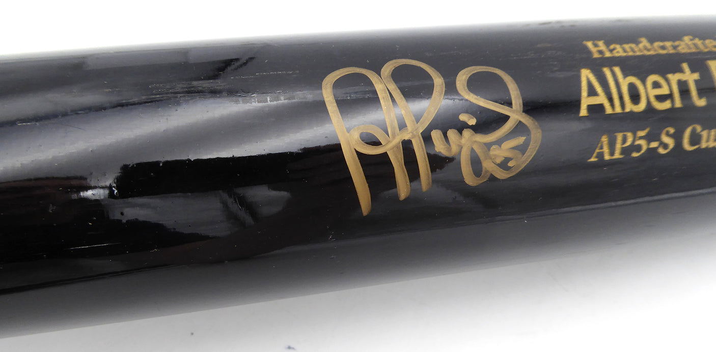 Albert Pujols Autographed Marucci Player Model Bat St. Louis Cardinals Beckett BAS Witness #WZ08033