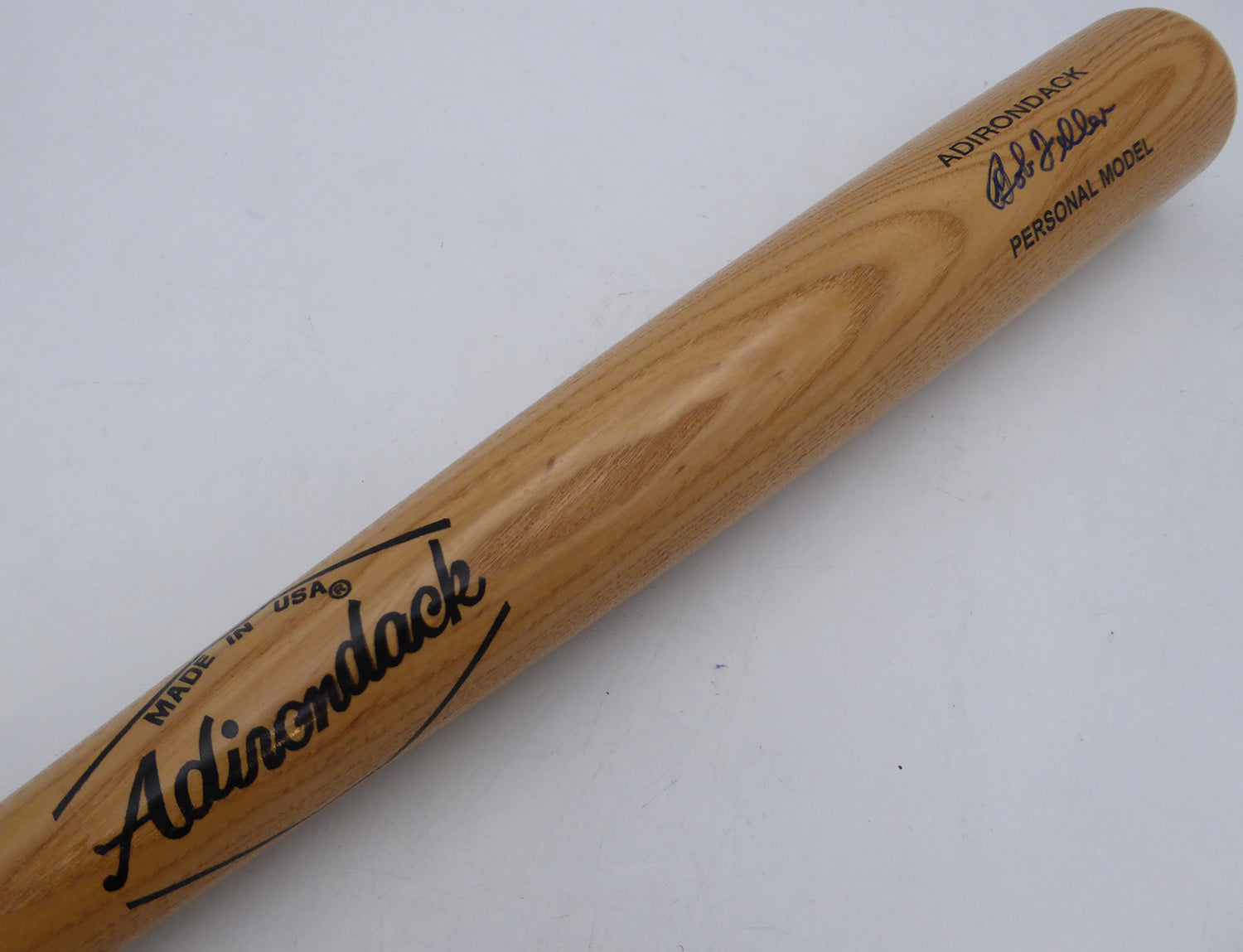 Bob Feller Autographed Rawlings Bat Cleveland Indians Beckett BAS QR #BS30655