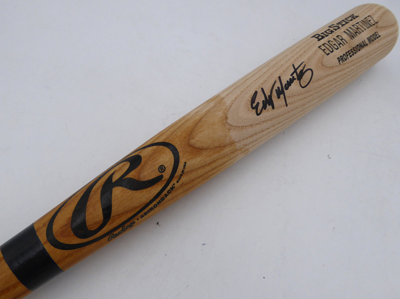 Edgar Martinez Autographed Rawlings Game Model Bat Seattle Mariners Beckett BAS QR #BS30661