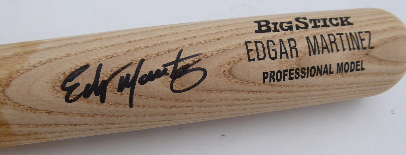 Edgar Martinez Autographed Rawlings Game Model Bat Seattle Mariners Beckett BAS QR #BS30661