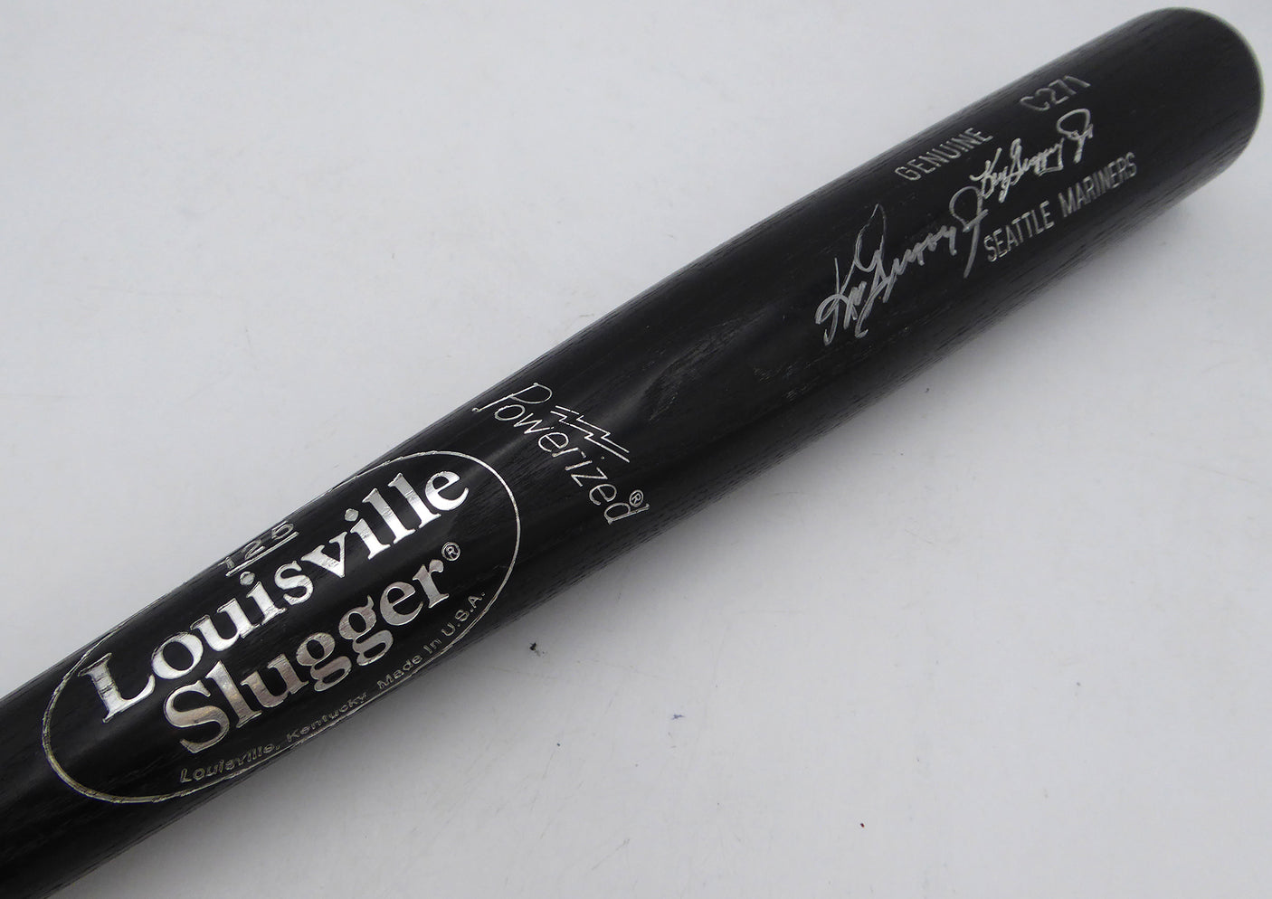 Ken Griffey Jr. Autographed Louisville Slugger Game Model C271 Bat Seattle Mariners Beckett BAS QR #BS30662