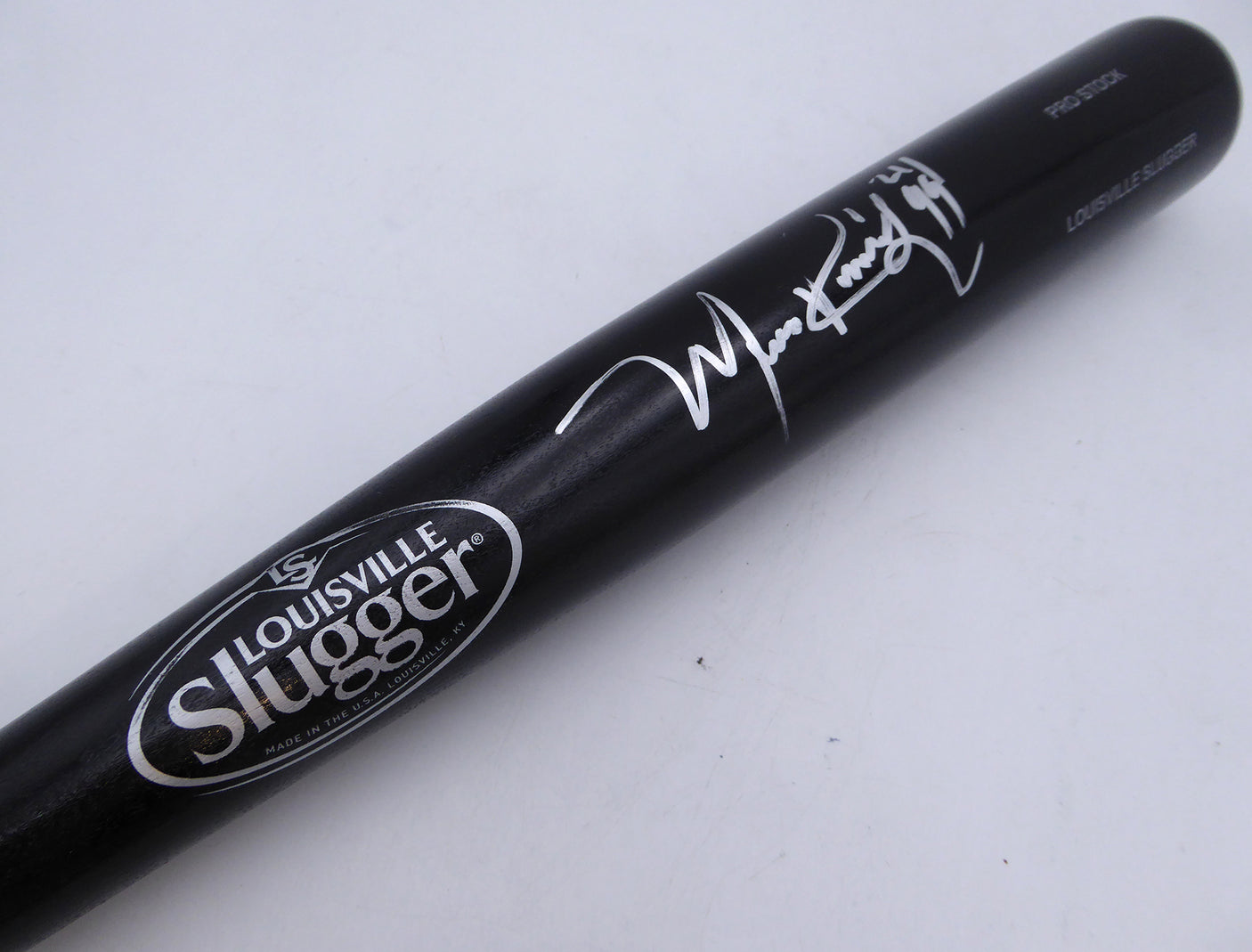 Manny Ramirez Autographed Louisville Slugger Bat Boston Red Sox, Los Angeles Dodgers "24 99" Beckett BAS Witness #2W628662