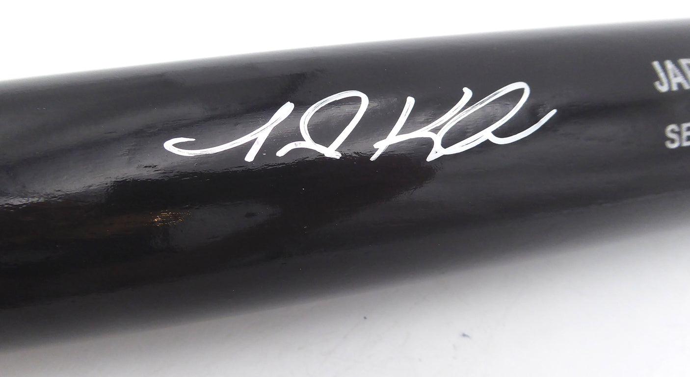 Jarred Kelenic Autographed Rawlings Bat Seattle Mariners, Atlanta Braves Beckett BAS Witness #WL45049