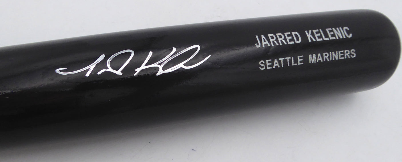 Jarred Kelenic Autographed Rawlings Bat Seattle Mariners, Atlanta Braves Beckett BAS Witness #WL45049