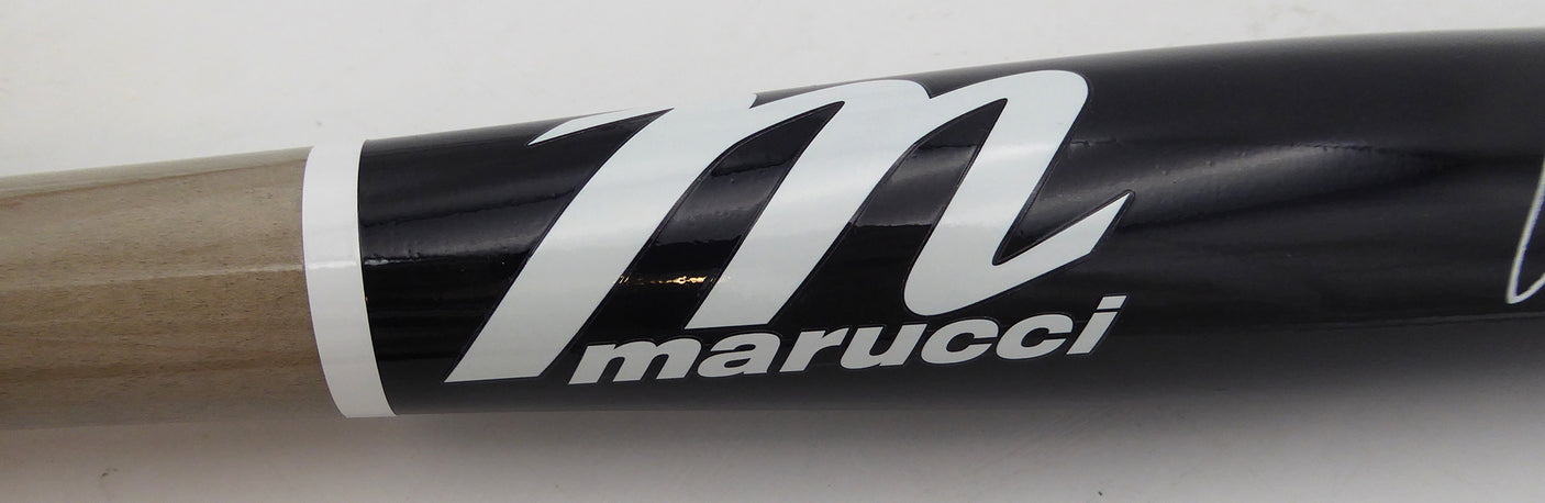 Francisco Alvarez Autographed Marucci Pro Model Bat New York Mets Beckett BAS Witness #676042