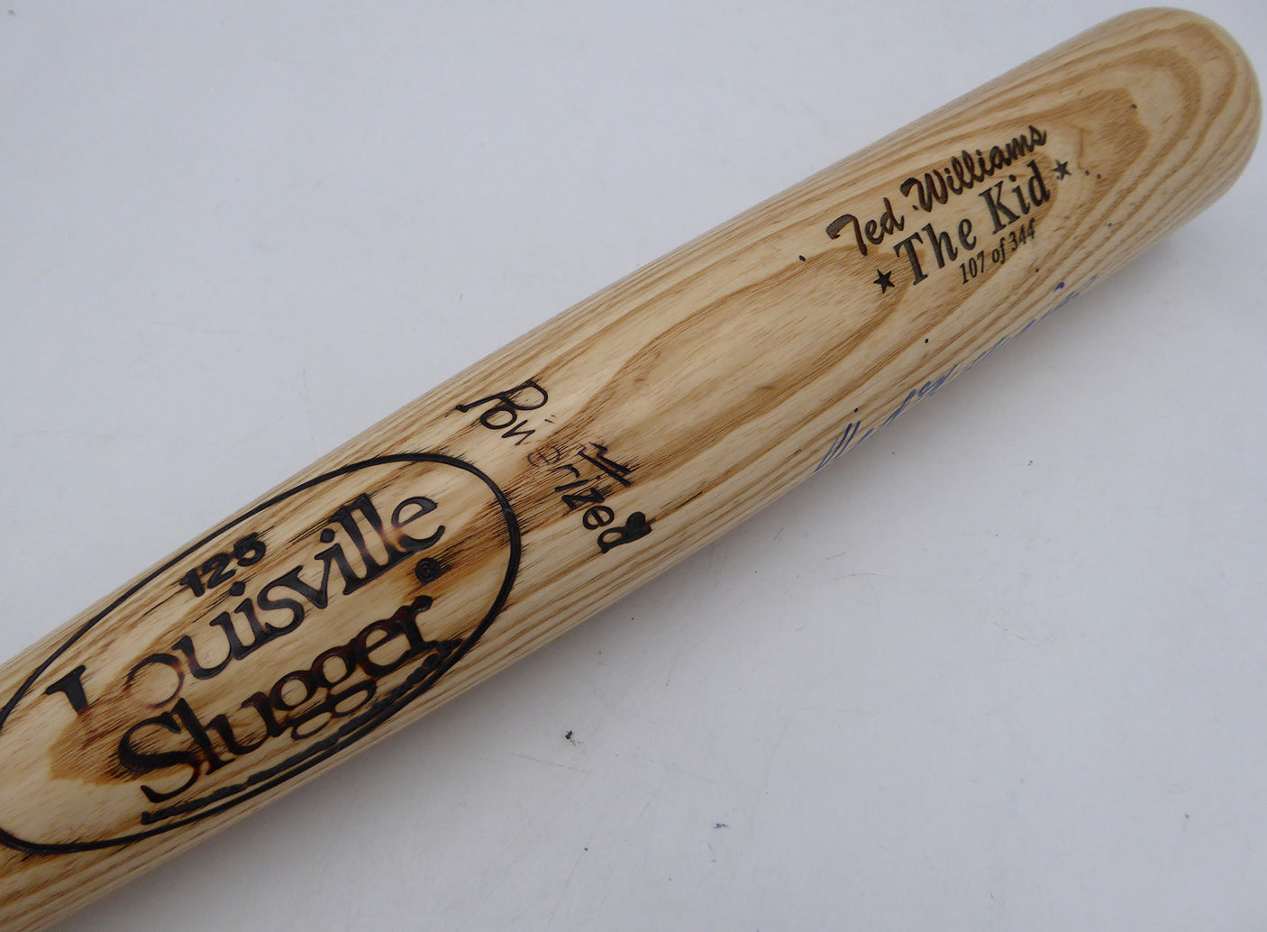 Ted Williams Autographed Louisville Slugger The Kid Bat Boston Red Sox Beckett BAS #AE16703