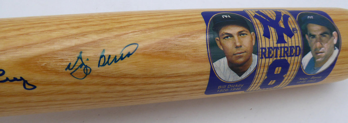 Yogi Berra & Bill Dickey Autographed Cooperstown Bat New York Yankees Beckett BAS #AE16705