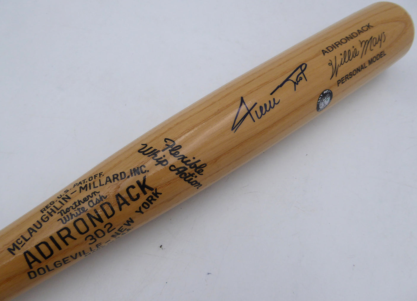 Willie Mays Autographed Adirondack Bat San Francisco Giants Beckett BAS #AE16702