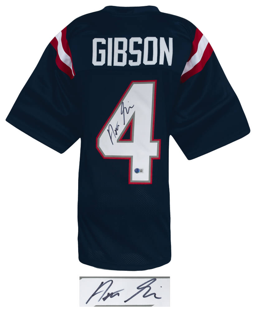 Antonio Gibson Signed Navy Custom Football Jersey - (Beckett)