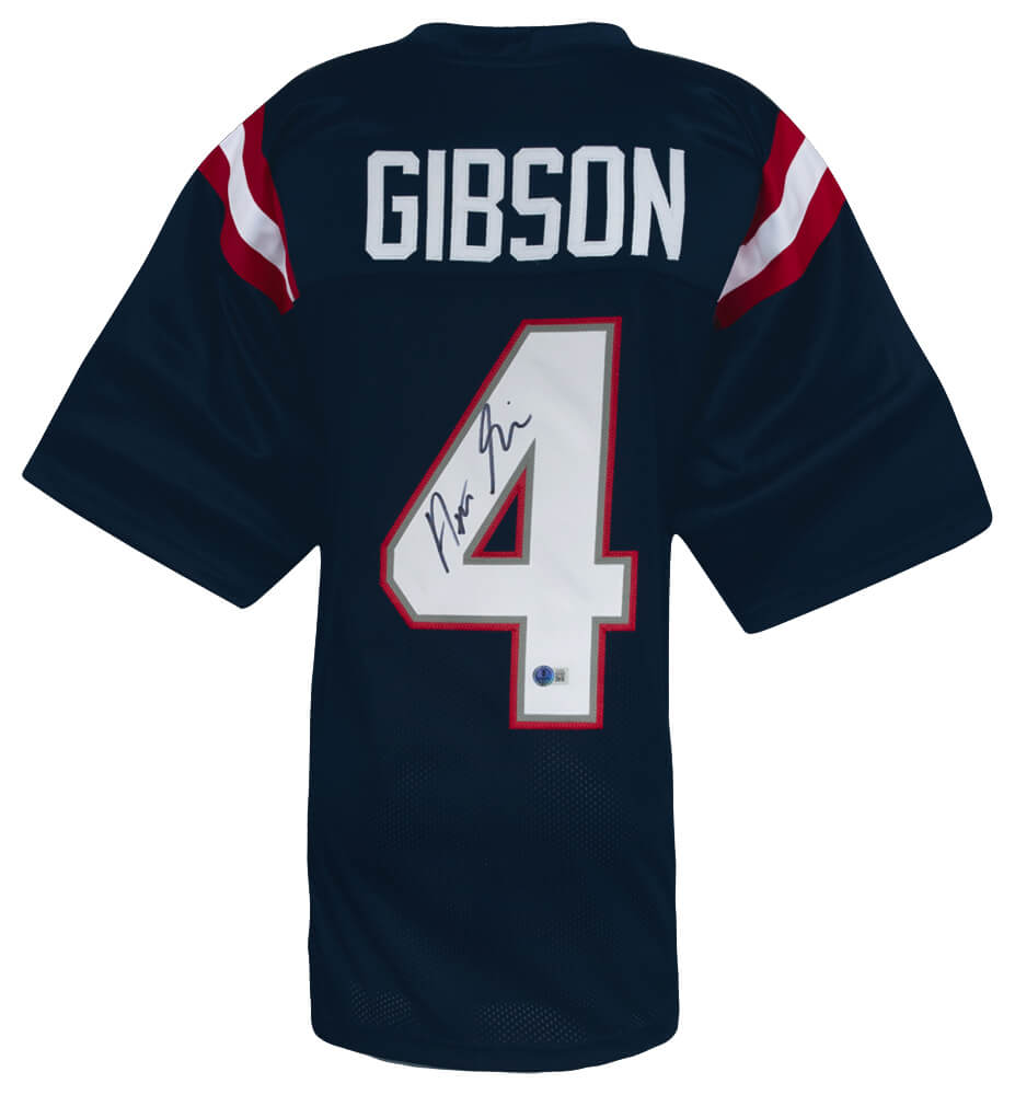 Antonio Gibson Signed Navy Custom Football Jersey - (Beckett)