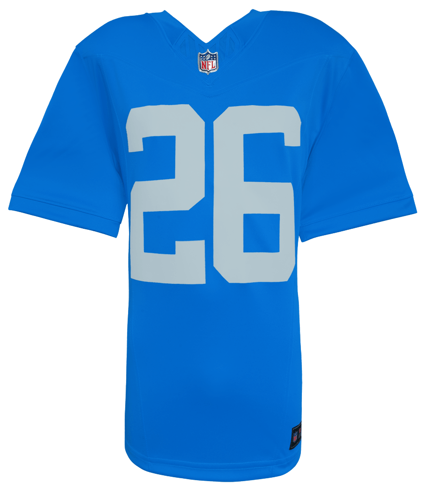 Jahmyr Gibbs Signed Detroit Lions Blue Nike Replica Football Jersey - (Fanatics)