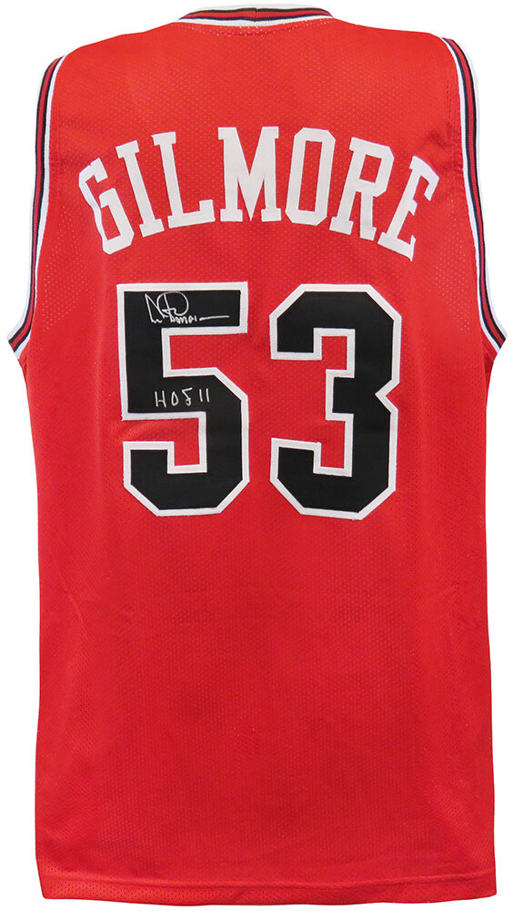 Artis Gilmore Signed Red Custom Basketball Jersey w/HOF'11