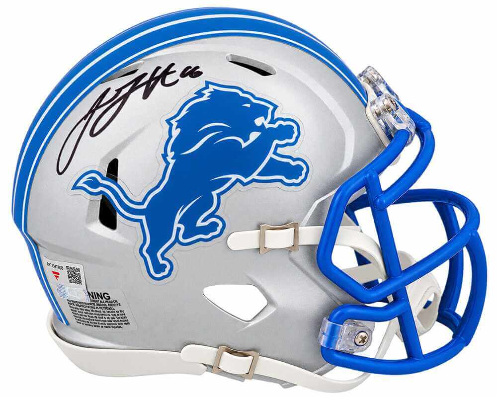 Jared Goff Signed Detroit Lions Riddell Speed Mini Helmet - (Fanatics)