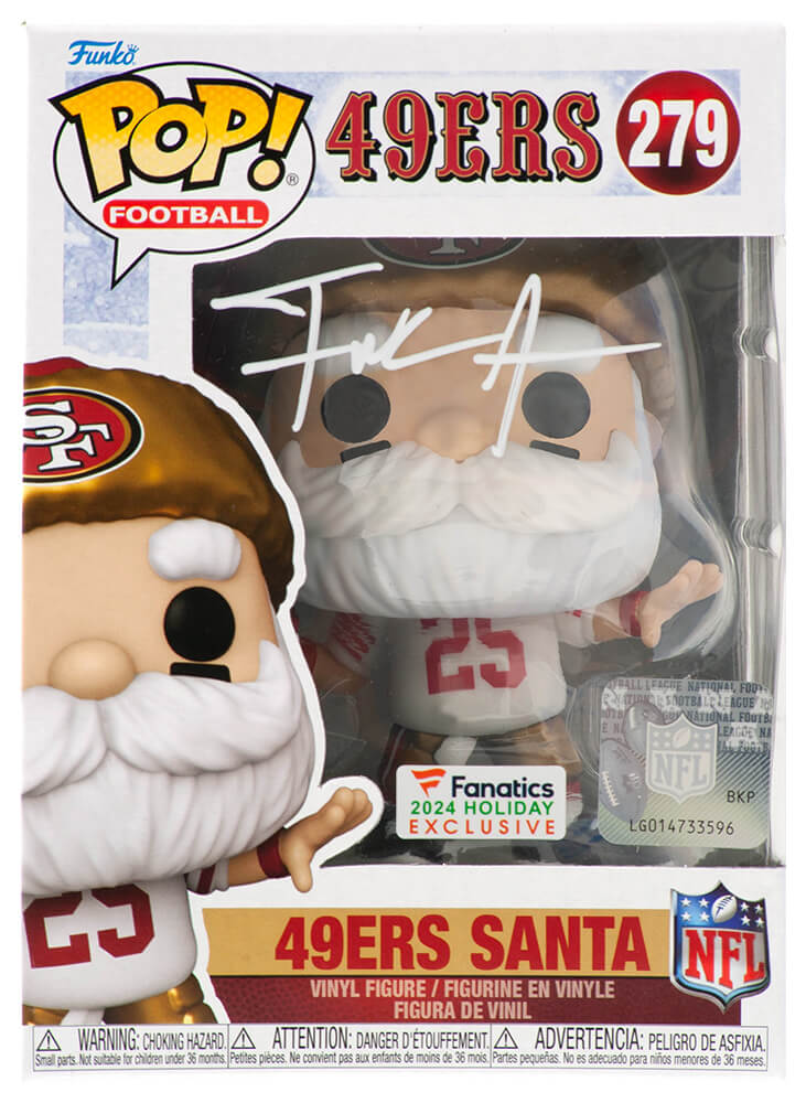 Frank Gore Signed San Francisco 49ers SANTA Funko Pop Doll #279