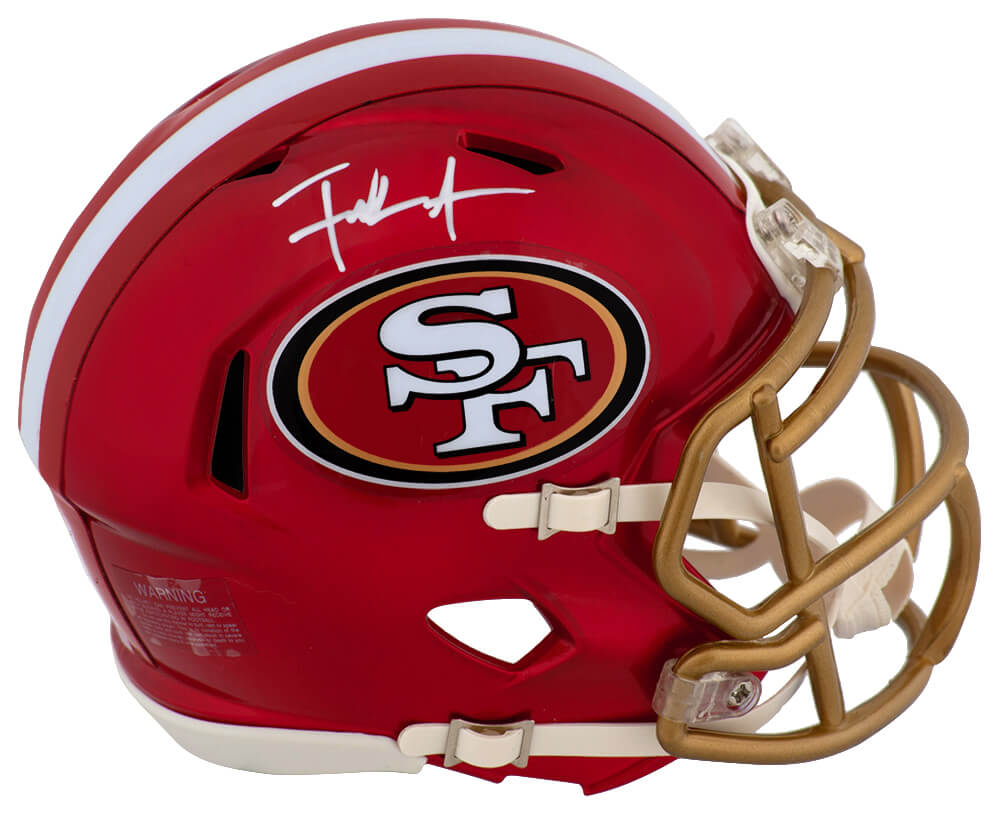 Frank Gore Signed San Francisco 49ers FLASH Riddell Mini Helmet