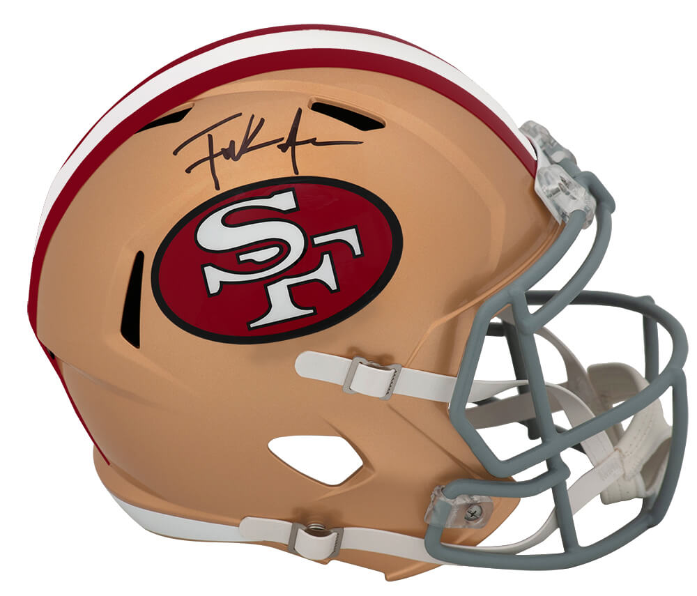 Frank Gore Signed San Francisco 49ers Riddell Full Size Speed Replica Helmet