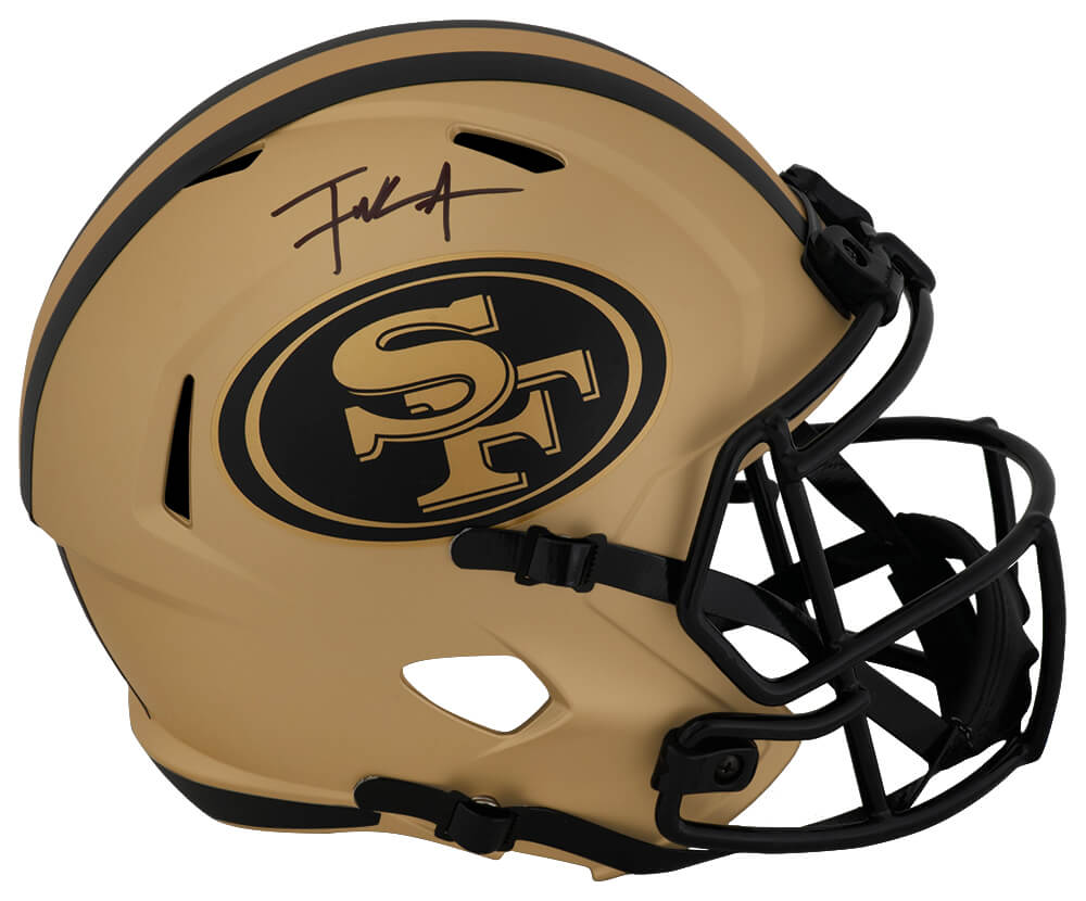 Frank Gore Signed San Francisco 49ers RAVE Riddell Full Size Speed Replica Helmet