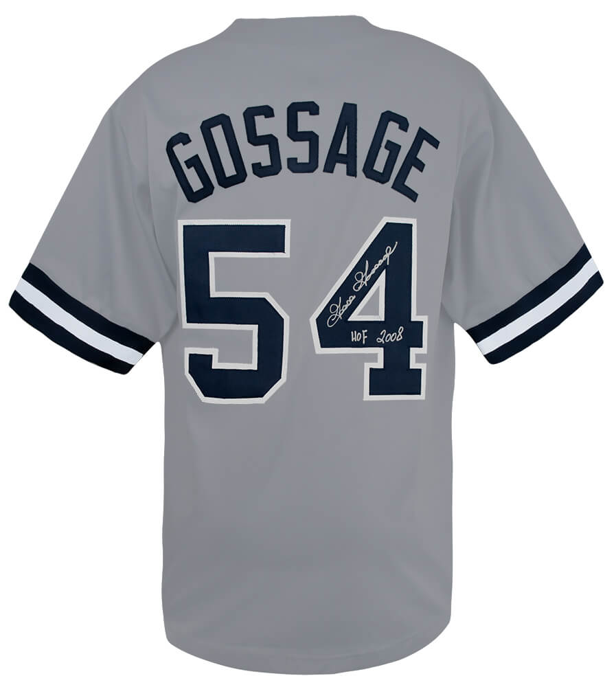 Goose Gossage Signed Grey Custom Baseball Jersey w/HOF 2008