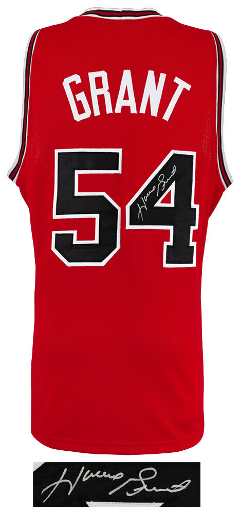 Horace Grant Signed Red Custom Basketball Jersey