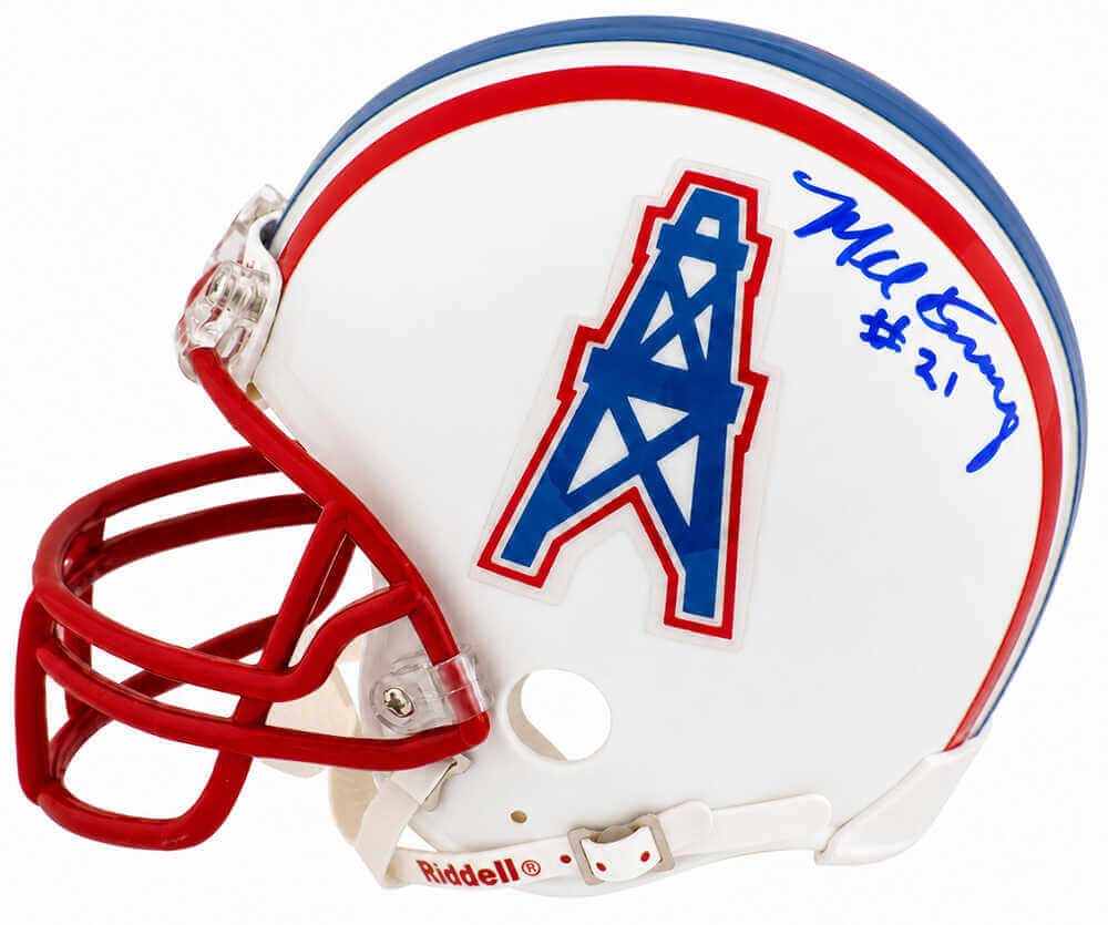 Mel Gray Signed Houston Oilers Throwback Riddell (VSR4) Mini Helmet