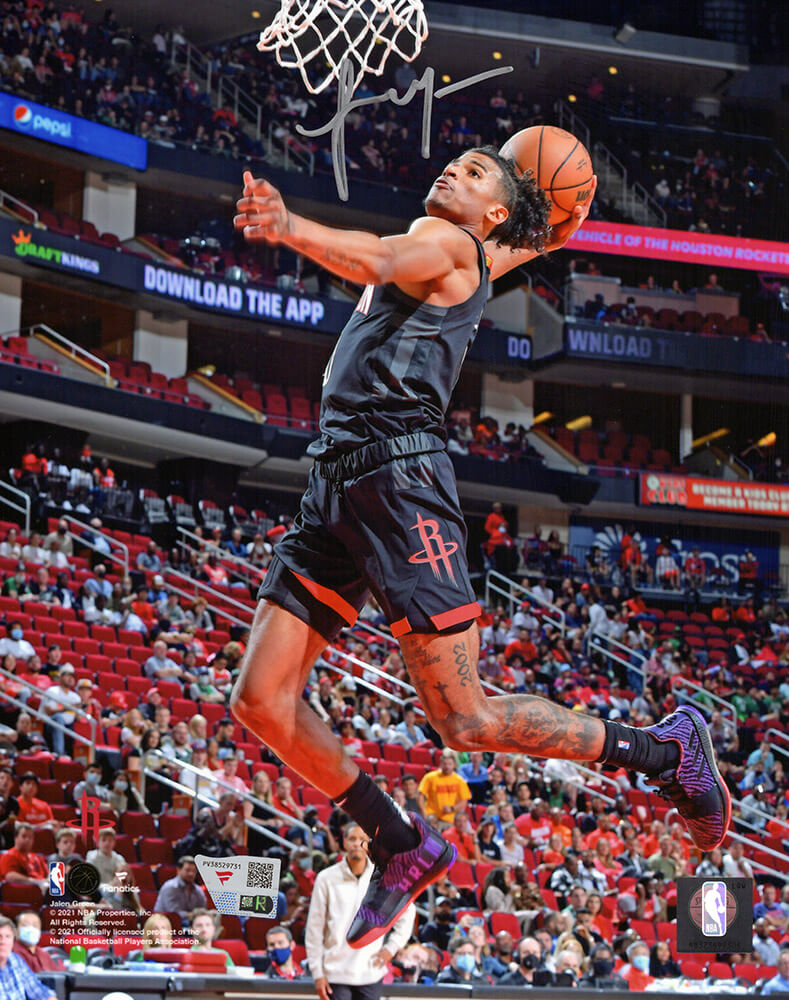 Jalen Green Signed Houston Rockets Dunk 8x10 Photo - (Fanatics)