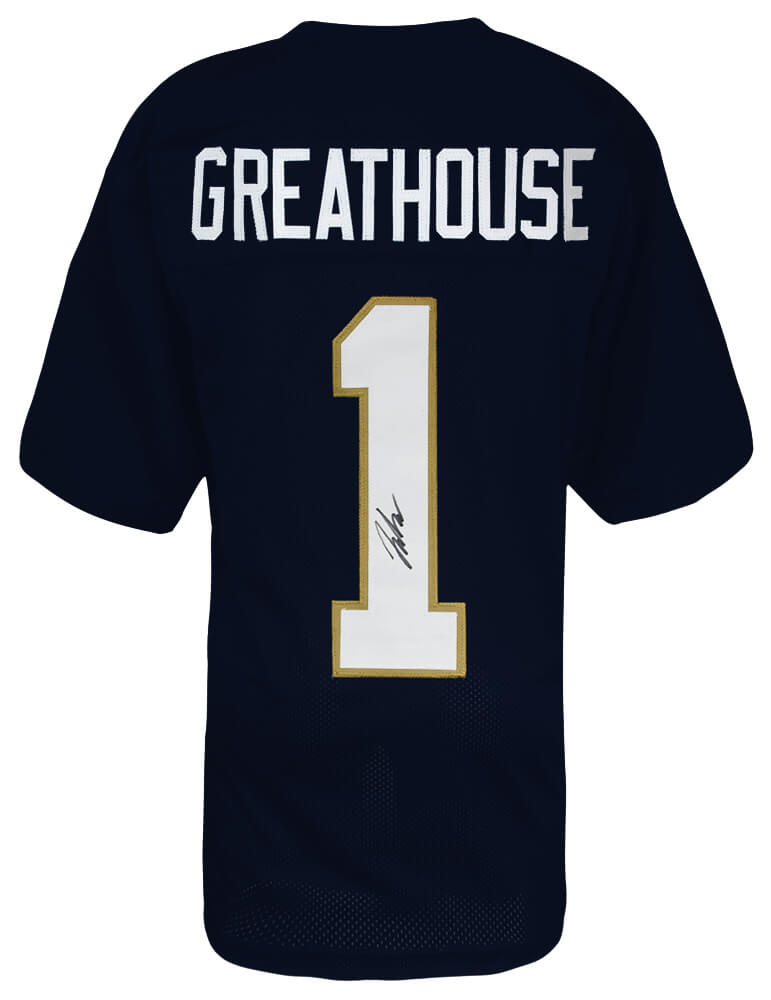 Jaden Greathouse Signed Navy Custom College Football Jersey