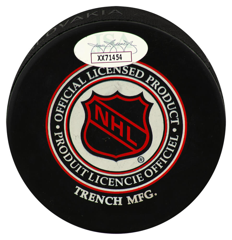 Wayne Gretzky Signed Los Angeles Kings Logo Hockey Puck - (JSA Holo & Full Letter)