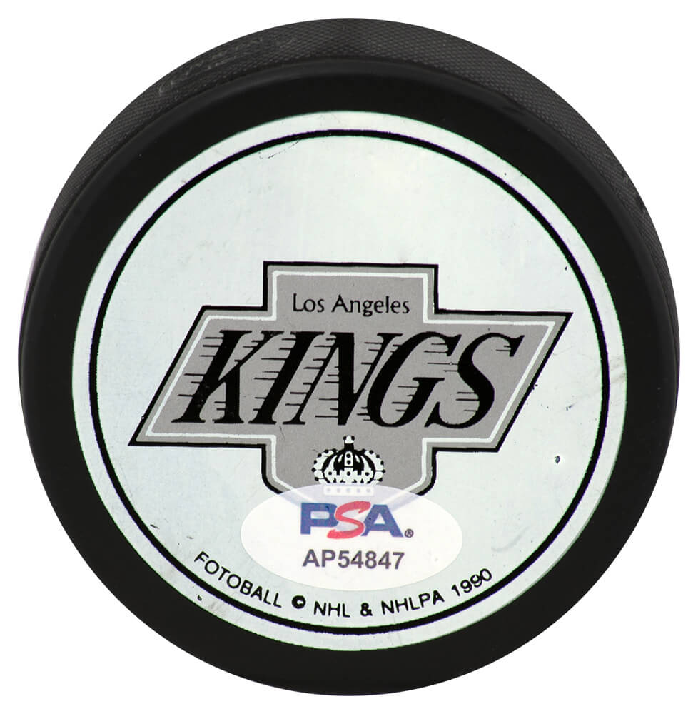 Wayne Gretzky Signed LA Kings All Time Scoring Record Gretzky Image LE #1210/1851 Hockey Puck - (PSA)