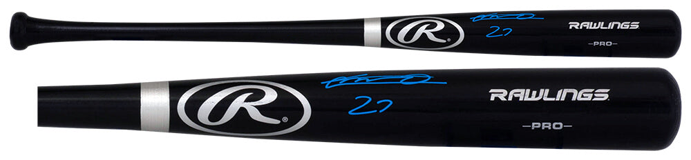 Vladimir Guerrero Jr Signed Rawlings Black Baseball Bat - (Beckett)