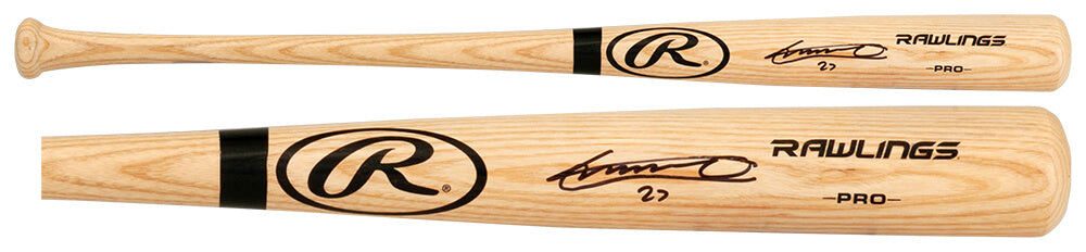 Vladimir Guerrero Jr Signed Rawlings Blonde Baseball Bat - (Beckett)