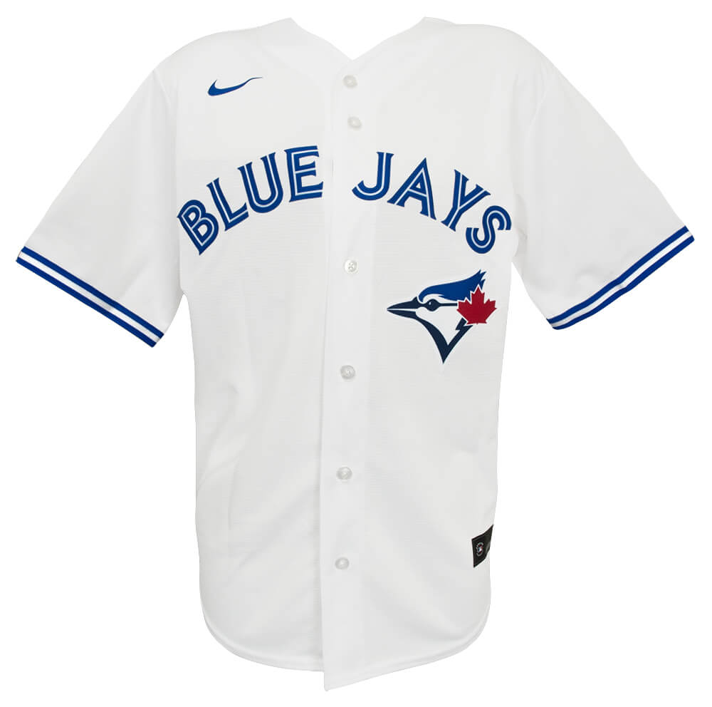 Vladimir Guerrero Jr. Signed Toronto Blue Jays White Nike Replica Baseball Jersey - (Beckett)