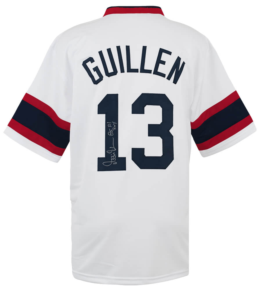 Ozzie Guillen Signed White Custom Baseball Jersey w/85 AL ROY