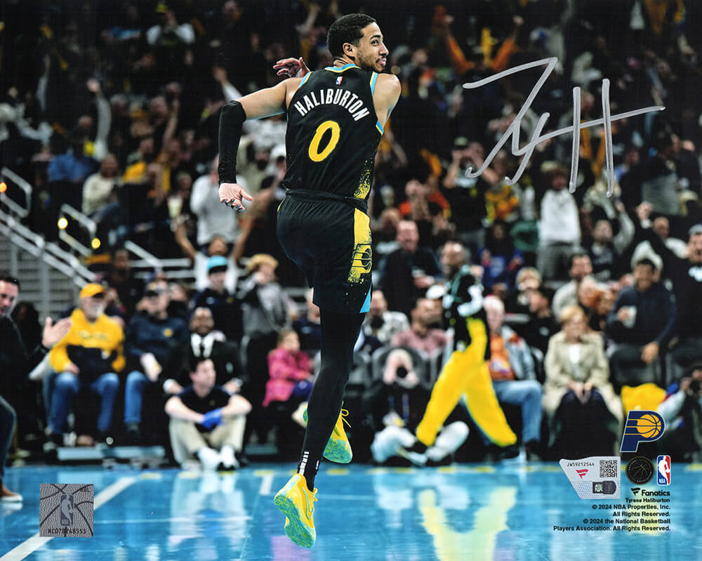 Tyrese Haliburton Signed Indiana Pacers In-Season Tournament Celebration 8x10 Photo - (Fanatics)