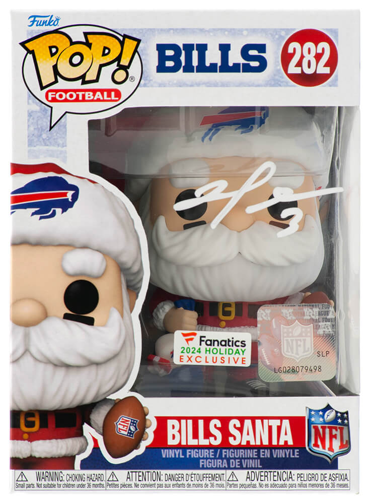 Damar Hamlin Signed Buffalo Bills SANTA Funko Pop Doll #282
