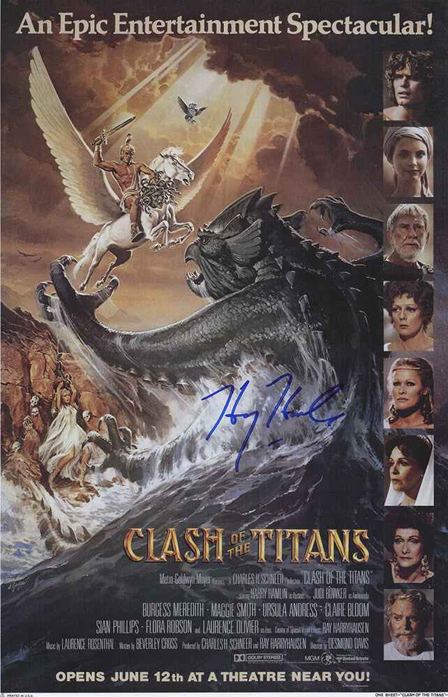 Harry Hamlin Signed Clash Of The Titans 11x17 Poster
