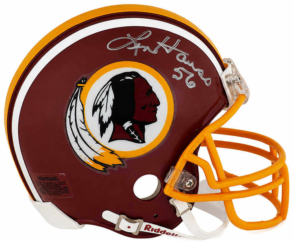 Len Hauss Signed Washington Throwback Riddell (VSR4) Mini Helmet