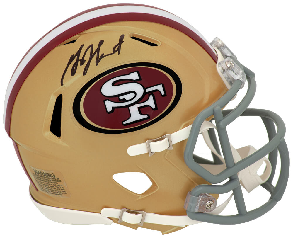 Garrison Hearst Signed San Francisco 49ers Riddell Speed Mini Helmet