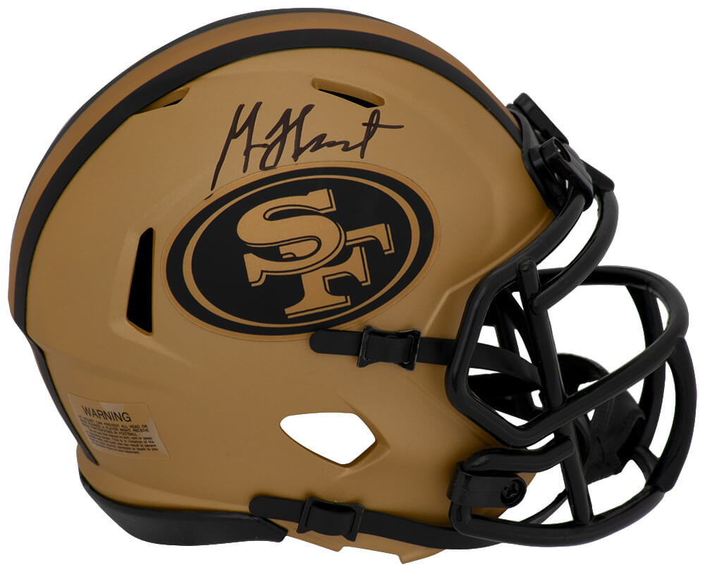 Garrison Hearst Signed San Francisco 49ers RAVE Riddell Speed Mini Helmet