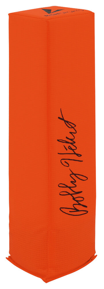 Bobby Hebert Signed BSN Orange Endzone Football Pylon