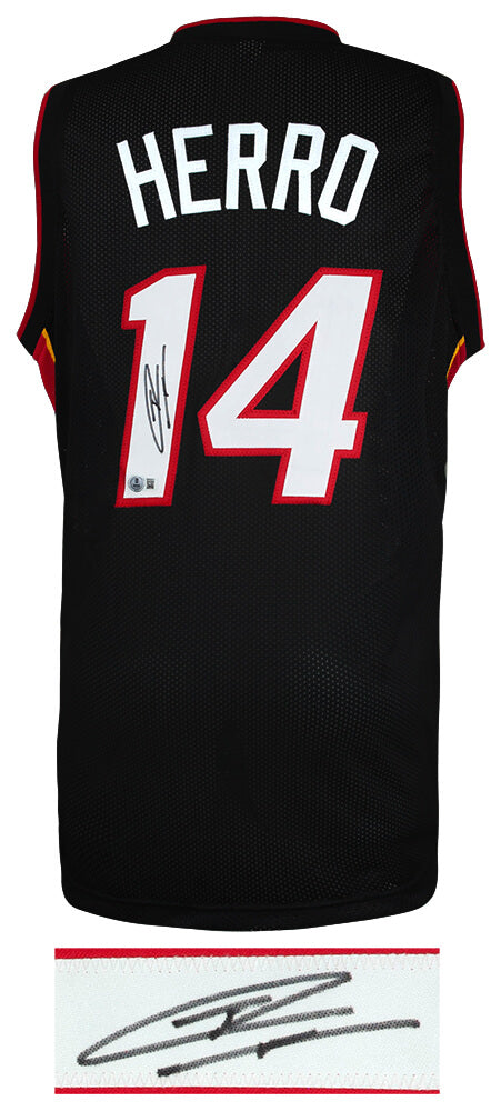 Tyler Herro Signed Black Custom Basketball Jersey - (Beckett)