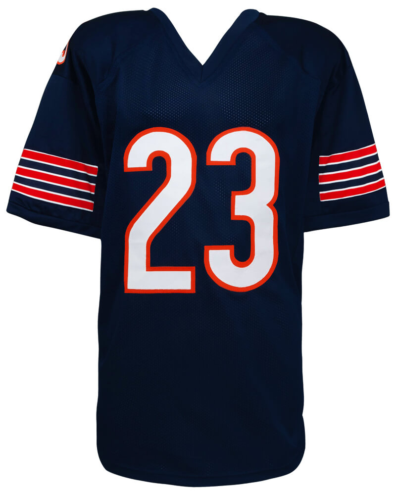 Devin Hester Signed Navy Custom Football Jersey