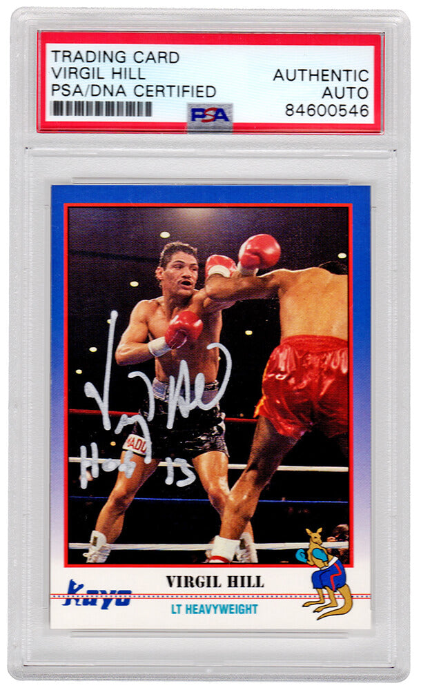 Virgil Hill Signed 1991 Kayo Boxing Trading Card #101 w/HOF'13 - (PSA/DNA Encapsulated)